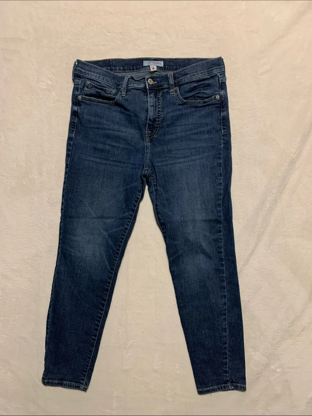 Lucky Brand Jeans Ava Mid Rise Skinny ankle 12 31 mid rise cropped